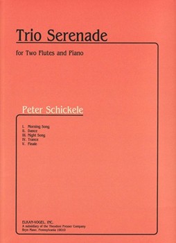 Trio Serenade For Two Flutes and Piano by Schickele Peter for
