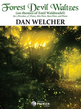 Forest Devil Waltzes by Welcher Dan for Flute Septet w/ Piano