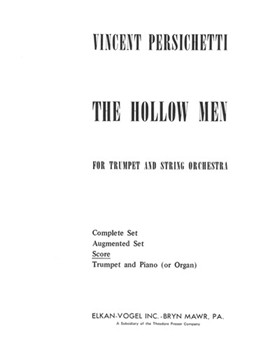 The Hollow Men For Trumpet and String Orchestra - Full Score by Persichetti Vincent Eliot T. S. for
