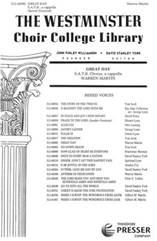 Great Day by Spiritual - Martin - Anonymous for SATB