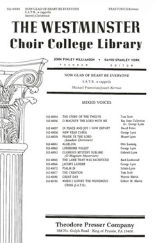 Now Glad Of Heart Be Everyone by Praetorius - Kerman - for SATB