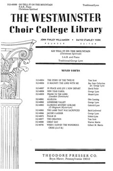 Go Tell It On The Mountain Christmas Spiritual for Soprano Alto and Baritone by Anonymous - Lynn George - Work John for