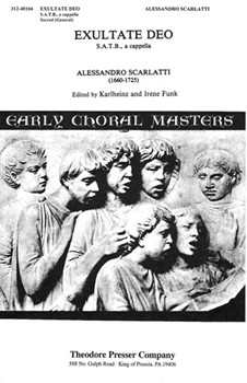 Exultate Deo SATB a capella by Scarlatti Alessandro for