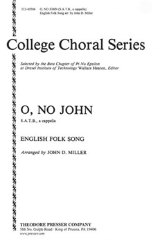 O No John by Anonymous - Miller - for SATB