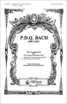 My Bonnie Lass She Smelleth by Bach P.D.Q. - Schickele Peter - for SSATB a cappella