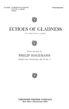 Echoes Of Gladness For Mixed Chorus A Cappella by Hagemann Philip Hagemann Philip for