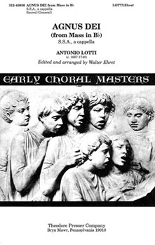 Agnus Dei by Lotti Antonio - Ehret Walter - for SSA