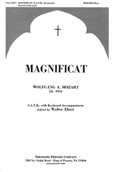 Magnificat S.A.T.B. with KeybOARD Accompaniment by Mozart Wolfgang Amadeus for