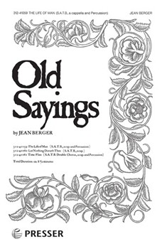 Old Sayings The Life Of Man by Berger Jean for