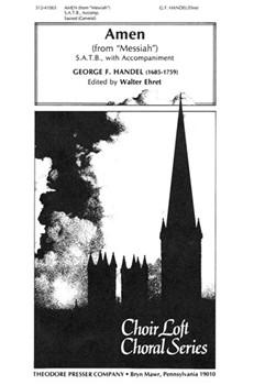 Amen (From "Messiah") - S.A.T.B. With Accompaniment by Handel George Frideric for