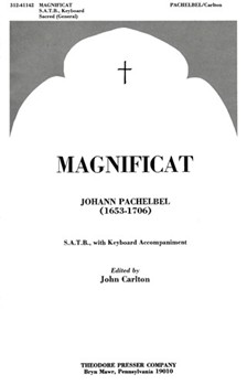 Magnificat S.A.T.B. with Keyboard Accompaniment by Pachelbel Johann Anonymous for
