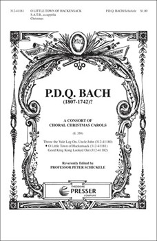 O Little Town Of Hackensack by Bach P.D.Q. - Schickele Peter - for SATB