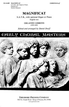 MAGNIFICAT S.A.T.B. with optional Organ or Piano English text by Gibbons Orlando - Dorff Daniel - Anonymous for