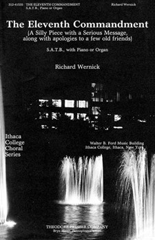 Eleventh Commandment The by Wernick for SATB