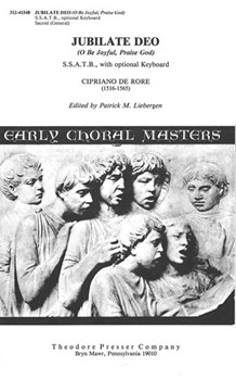 Jubilate Deo by De Rore Cipriano - Liebergen Patrick M - Anonymous for SSATB