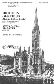 Dicite In Gentibus by Adlgasser Anton - Stein - for SATB