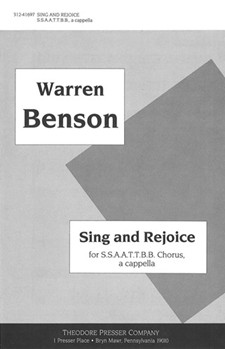 Sing and Rejoice For S.S.A.A.T.T.B.B. Chorus A Cappella by Benson Warren for