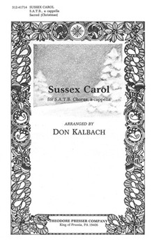 Sussex Carol by Anonymous for