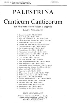 Guttur Tuum From Canticum Canticorum by Palestrina Giovanni Pierluigi da for