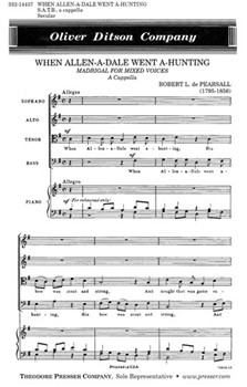 When Allen-A-Dale Went A-Hunting Madrigal for Mixed Voices A Cappella by De Pearsall Robert Lucas for
