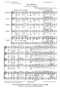 Ave Maria by Rachmaninoff Sergei - Hinkle - for SATB