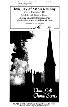 Jesu Joy of Man's Desiring by Bach Johann Sebastian - Appel Richard - Martin Jahn for SATB