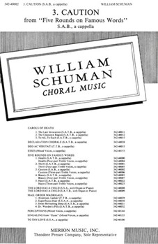 Caution by Schuman William for SAB