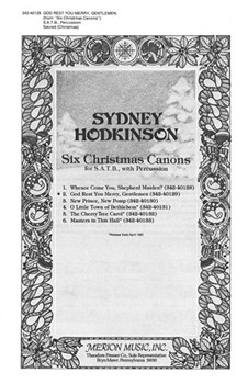 God Rest You Merry Gentlemen by Hodkinson Sydney for SATB