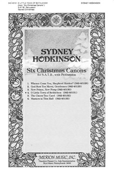 O Little Town Of Bethlehem by Hodkinson Sydney - Hodkinson - Brooks Phillips for SATB