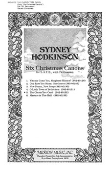 Cherry Tree Carol by Hodkinson Sydney for SATB