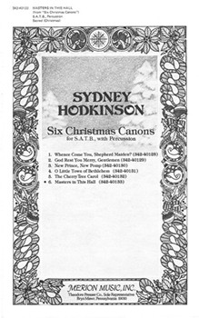 Masters In This Hall by Hodkinson Sydney for SATB