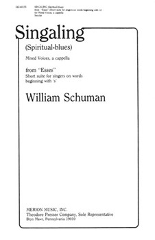 Singaling by Schuman W for SATB