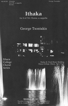 Ithaka For S.A.T.B. Chorus A Cappella by Tsontakis George Kavafy Konstantine for