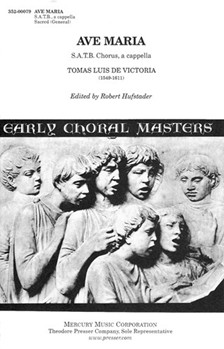 AVE MARIA S.A.T.B. Chorus a cappella by De Victoria Tomas L for