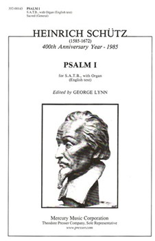 Psalm I For S.A.T.B. With Organ (English Text) by Schutz Heinrich for