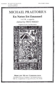 EN NATUS EST EMANUEL (TO US IS BORN EMANUEL) by Praetorius Michael for