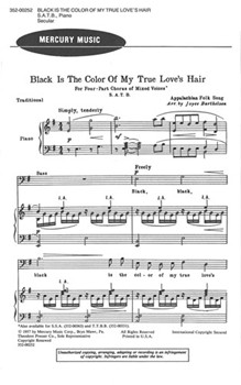 Black Is The Color Of My True Love's Hair by Anonymous - Barthelson Joyce - for