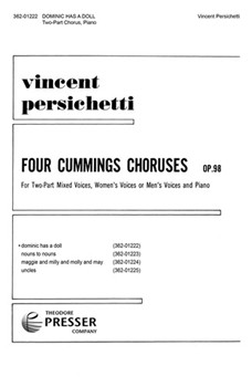 Dominic Has A Doll by Persichetti Vincent cummings e e for 2-Part