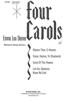 4 Carols by Diemer for SSA a cappella