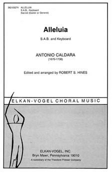 Alleluia S.A.B. and Keyboard by Caldara Antonio - Hines Robert S. - for