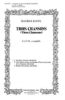 Trois Chansons 1. Nicolette by Ravel Maurice for