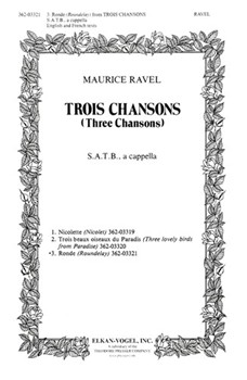 Trois Chansons 3. Ronde (Roundelay) by Ravel Maurice Paul Clemenceau for