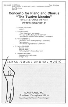 IV. Spring from Concerto for Piano and Chorus """"The Twelve Season for Piano Solo and S.A.T.B Chor by Schickele Peter Anonymous for