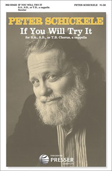 If You Will Try It by Schickele Peter for 2-Part