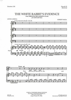 White Rabbit's Evidence by Baksa Robert for SATB