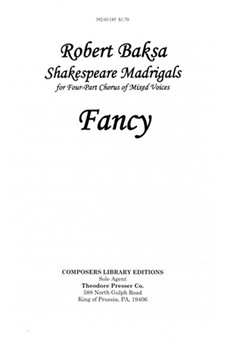 Fancy From "merchant Of Venice" by Baksa Robert for SATB a cappella