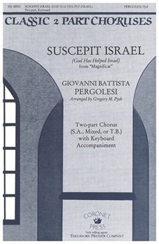 SUSCEPIT ISRAEL GOD HAS HELPED ISRAEL FROM ""MAGNIFICAT by Pergolesi Giovanni Battista - Pysh Gregory M - for
