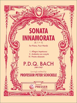 Sonata Innamorata by Bach P.D.Q. for 1 Piano 4 Hands