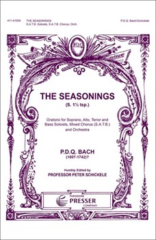 Seasonings The by Bach P.D.Q. - Schickele Peter - for SATB