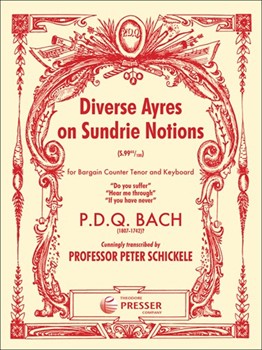 Diverse Ayres On Sundrie Notions by Bach P.D.Q. - Schickele Peter - for Vocal Collection